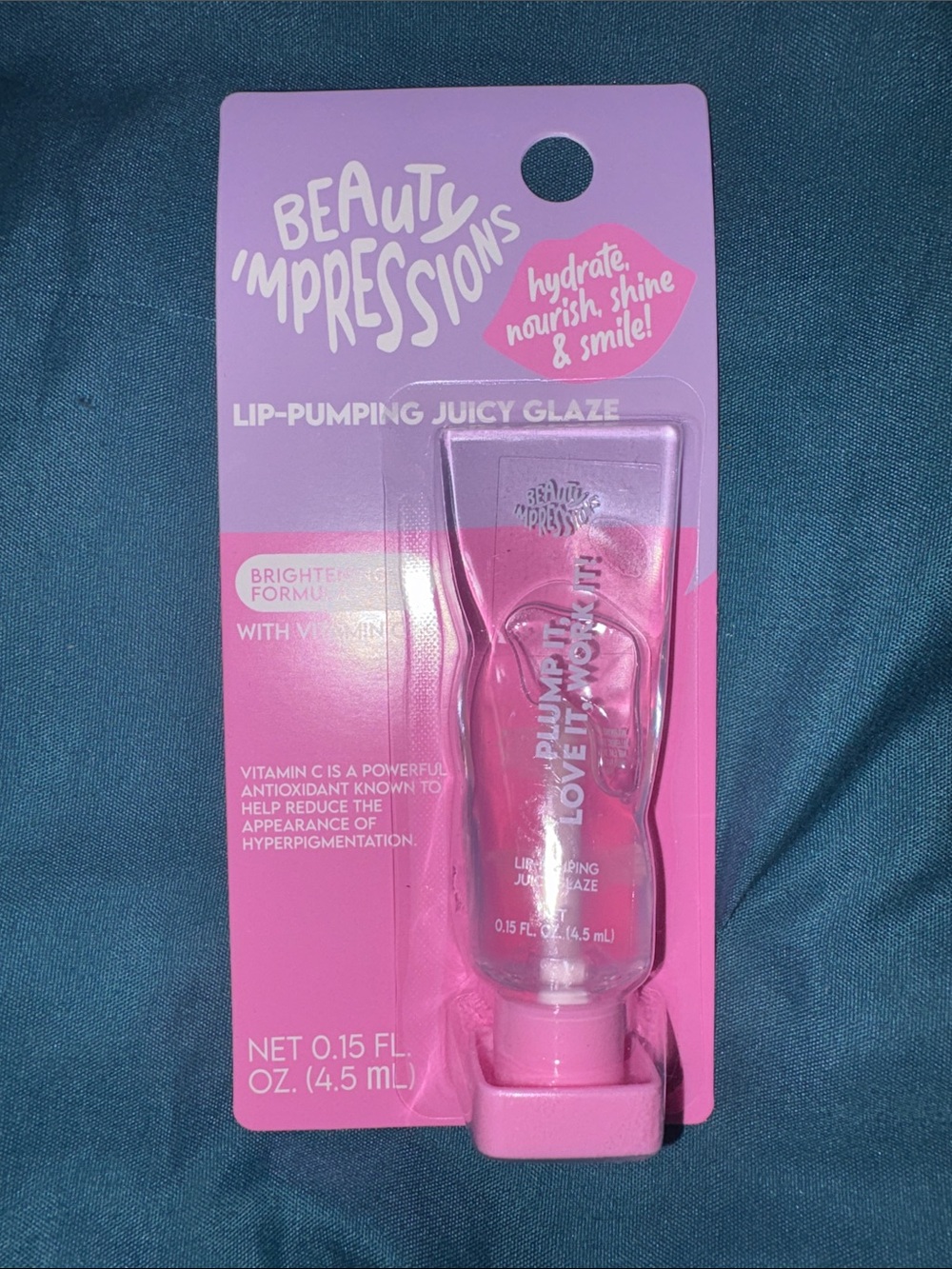 Beauty Impressions Lip-Pumping Juicy Glaze - w/ Vitamin C .15 oz